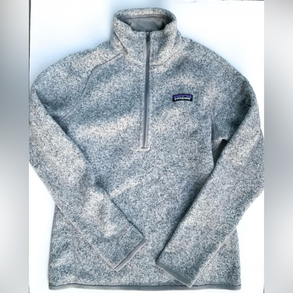 Patagonia Gray Better Sweater Fleece Quarter Zip Gray Women’s Size Small